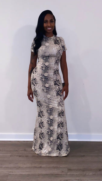 Girl 6 | Snake Print Dress
